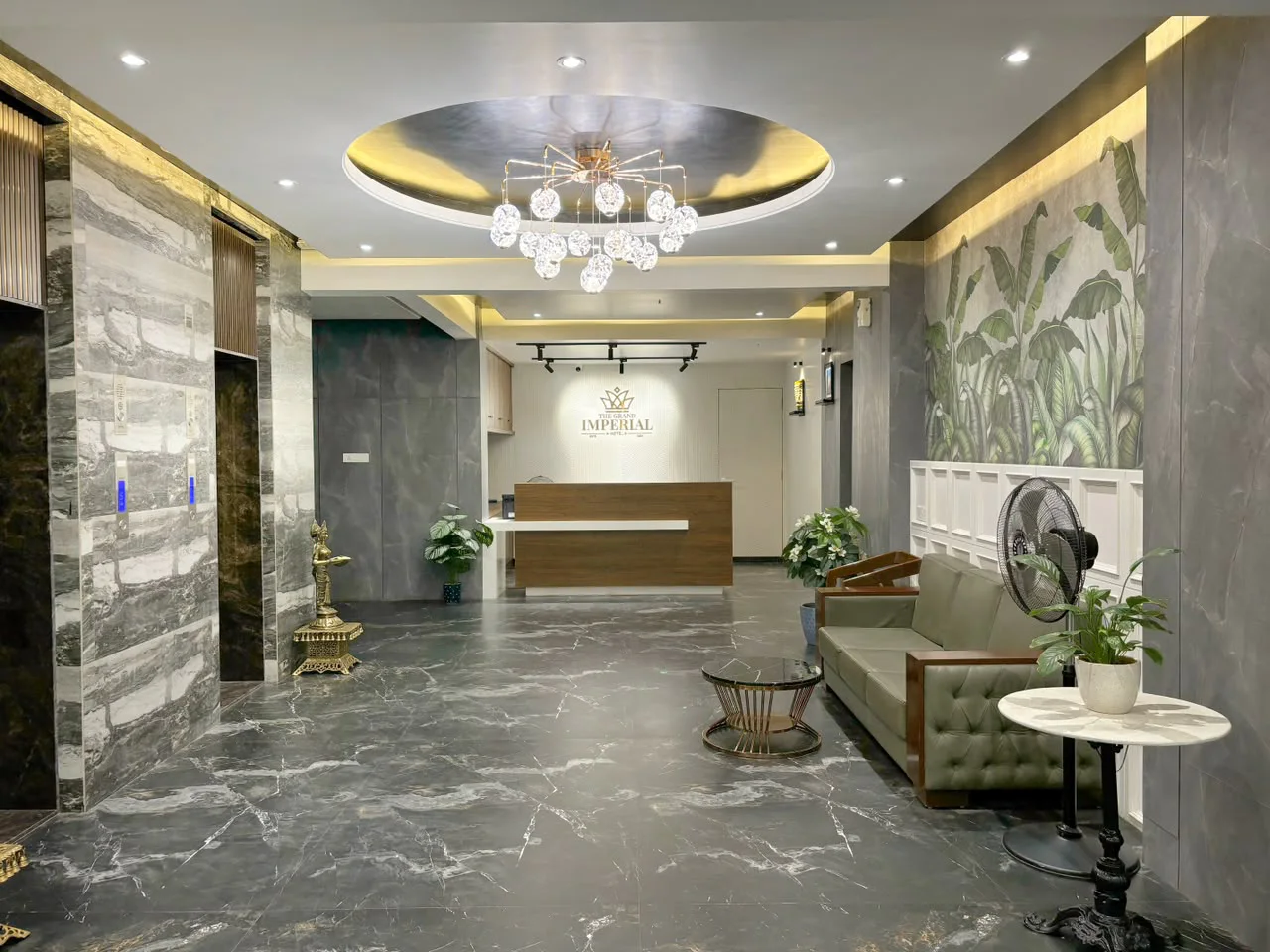 The Grand Imperial reception lobby